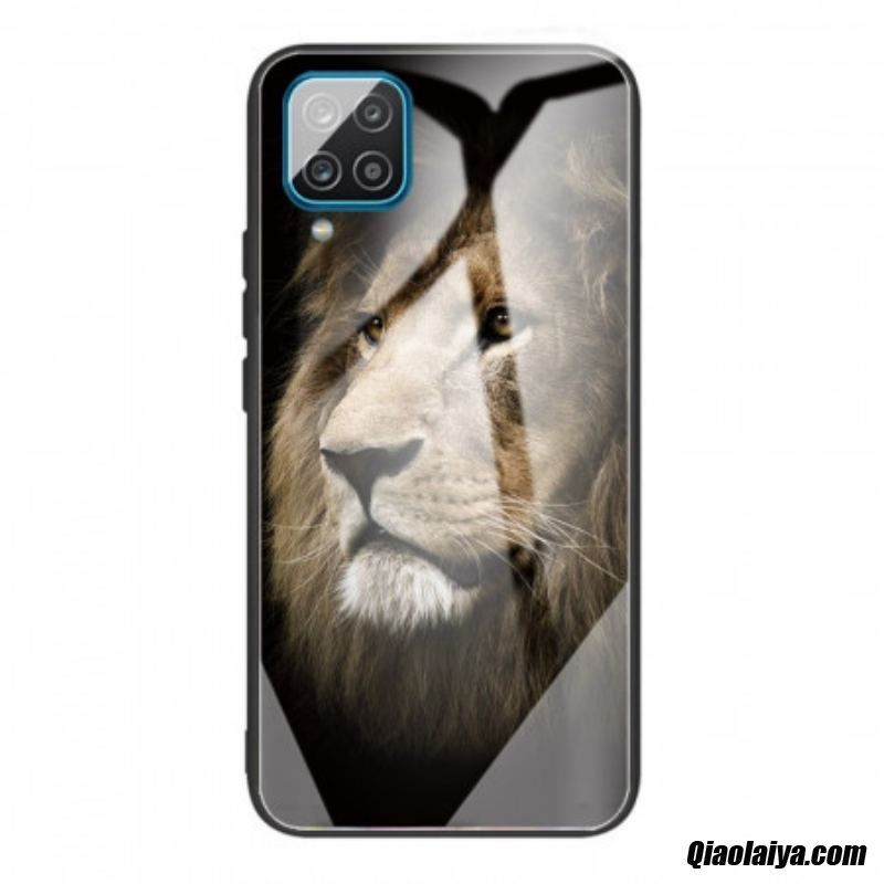 Coque Samsung Galaxy M32 Verre Trempé Tête De Lion