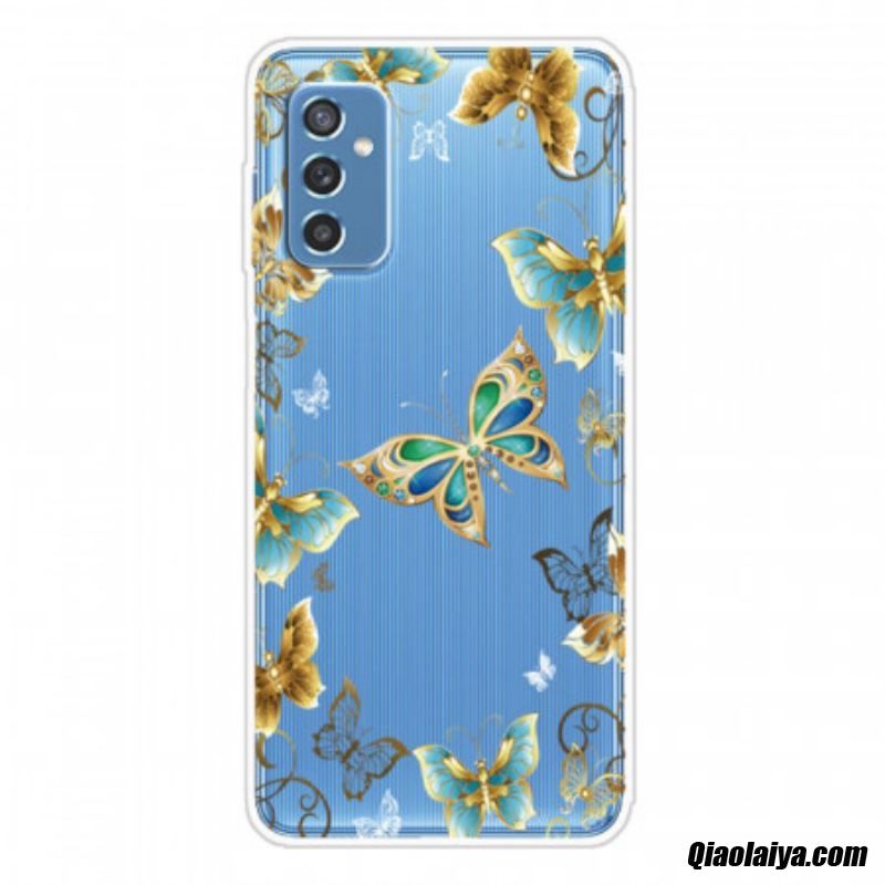 Coque Samsung Galaxy M52 5g Chaine De Papillons