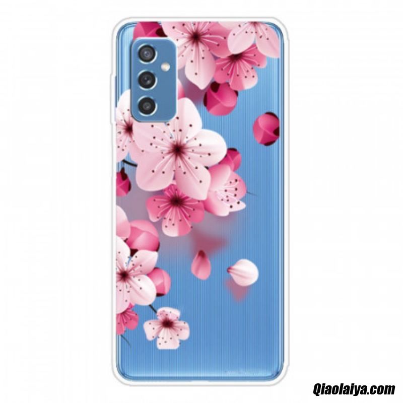 Coque Samsung Galaxy M52 5g Pluie De Fleurs