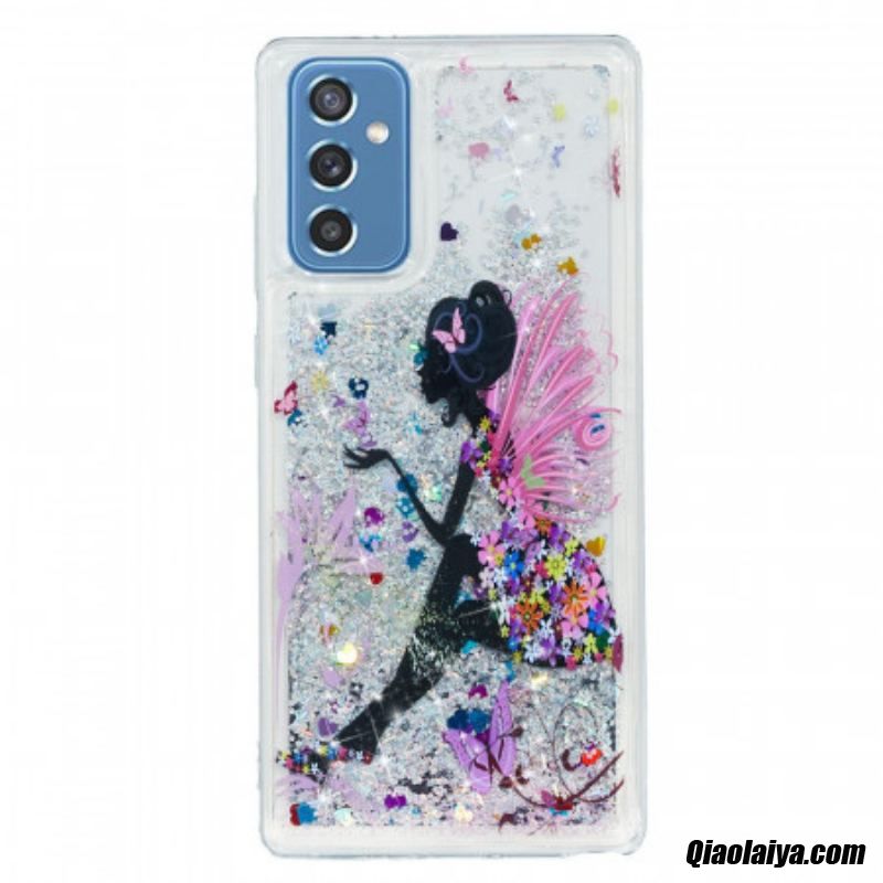 Coque Samsung Galaxy M52 5g Princesse Paillettes