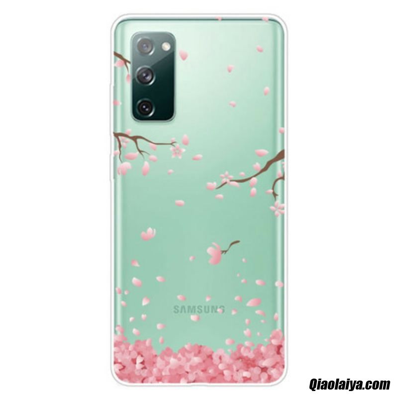 Coque Samsung Galaxy S20 Fe Branches À Fleurs
