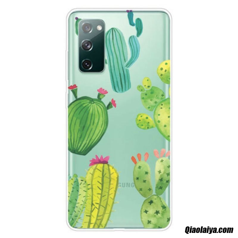Coque Samsung Galaxy S20 Fe Cactus Aquarelle