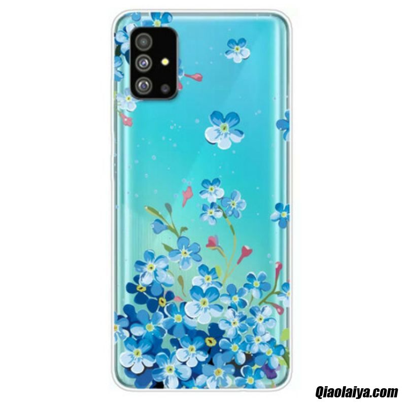 Coque Samsung Galaxy S20 Plus / S20 Plus 5g Fleurs Bleues