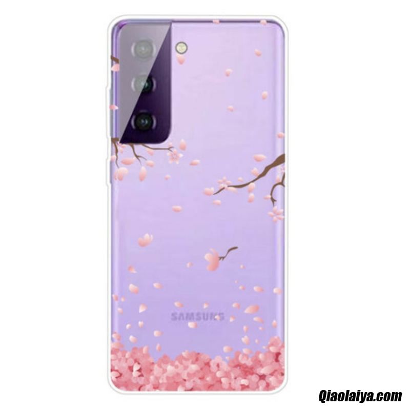 Coque Samsung Galaxy S21 5g Branches À Fleurs