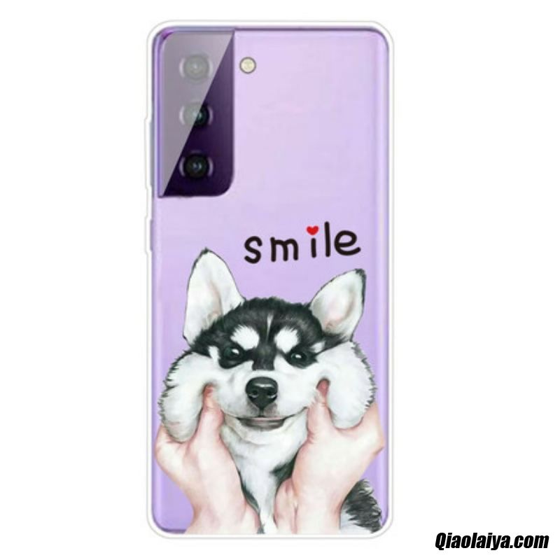 Coque Samsung Galaxy S21 5g Smile Dog