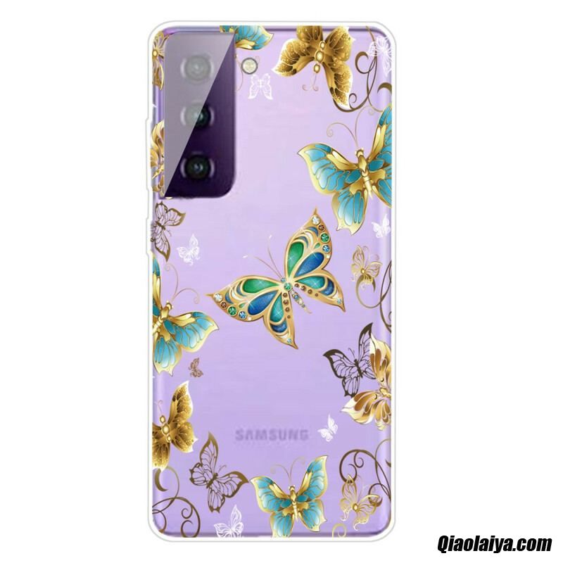Coque Samsung Galaxy S21 Fe Papillons Design