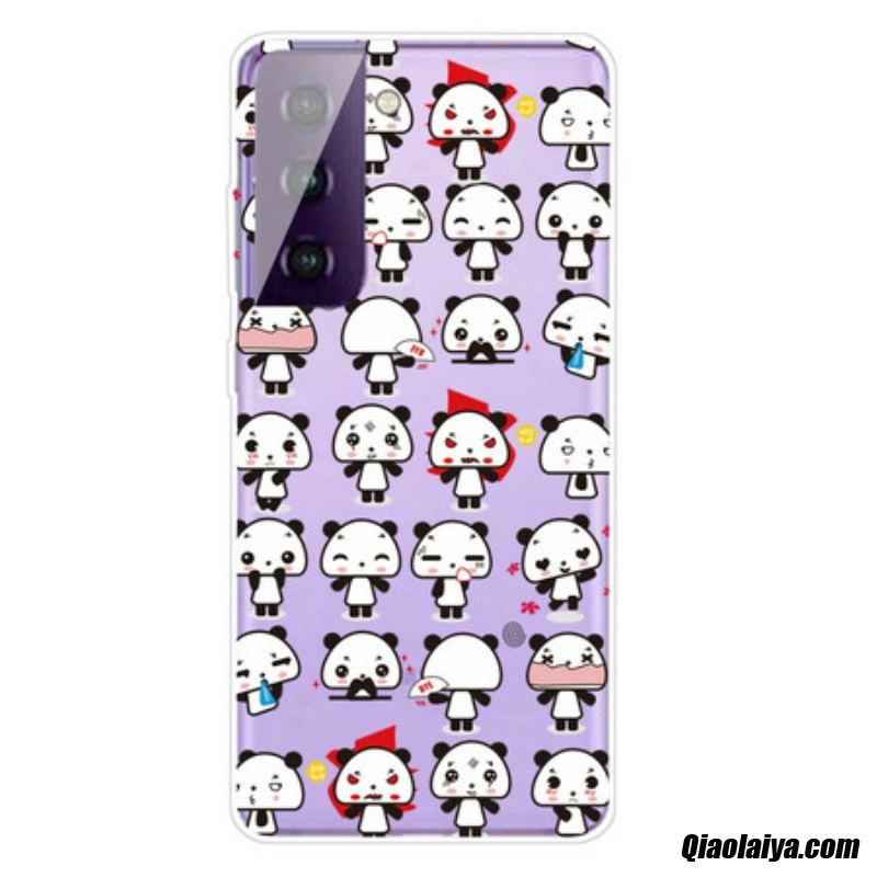 Coque Samsung Galaxy S21 Fe Transparente Funny Pandas