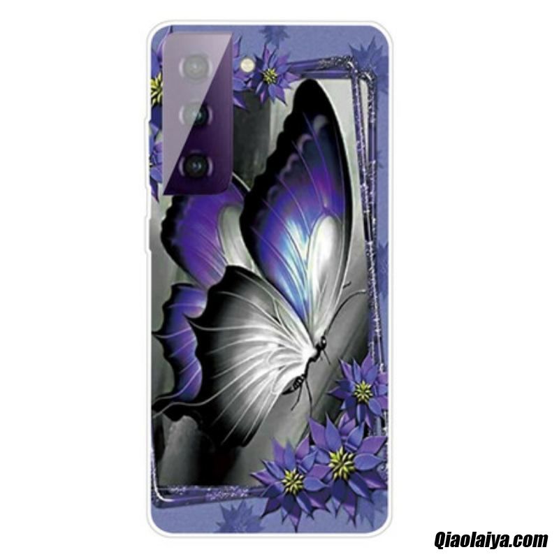 Coque Samsung Galaxy S21 Plus 5g Papillon Royal