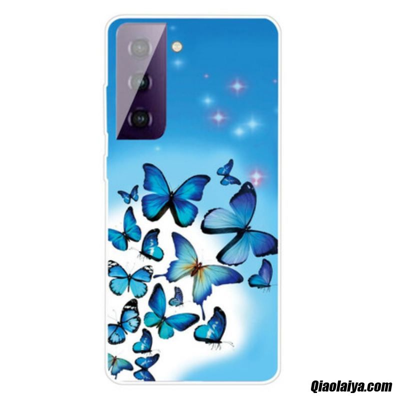 Coque Samsung Galaxy S21 Plus 5g Papillons Papillons