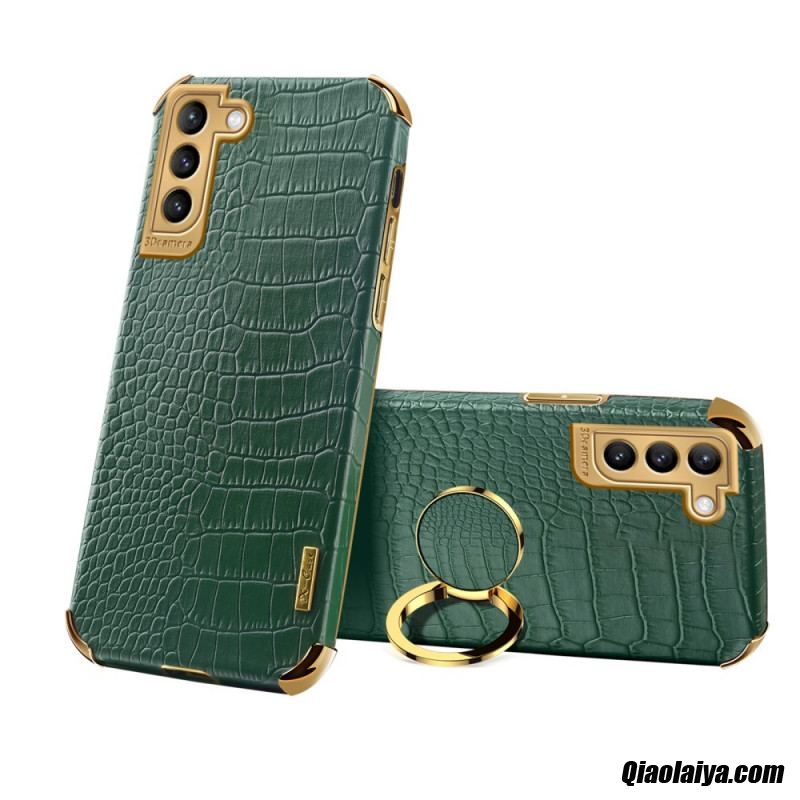 Coque Samsung Galaxy S21 Plus 5g X-case Effet Peau Crocodile