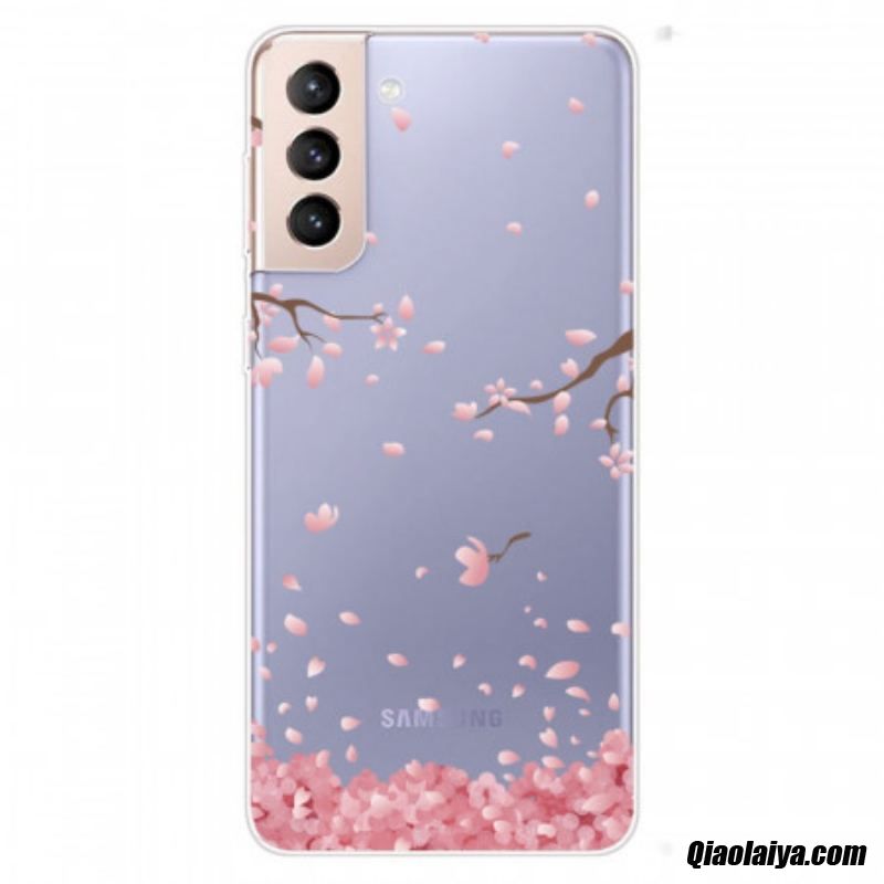 Coque Samsung Galaxy S22 Plus 5g Branches À Fleurs