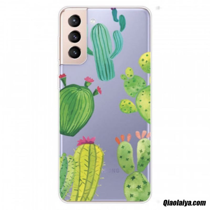 Coque Samsung Galaxy S22 Plus 5g Cactus Aquarelle