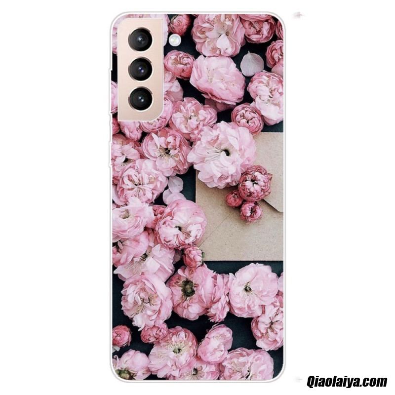 Coque Samsung Galaxy S22 Plus 5g Fleurs Roses