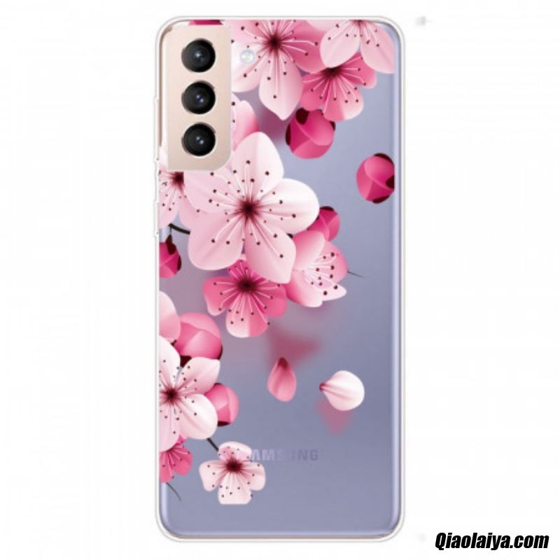 Coque Samsung Galaxy S22 Plus 5g Petites Fleurs Roses