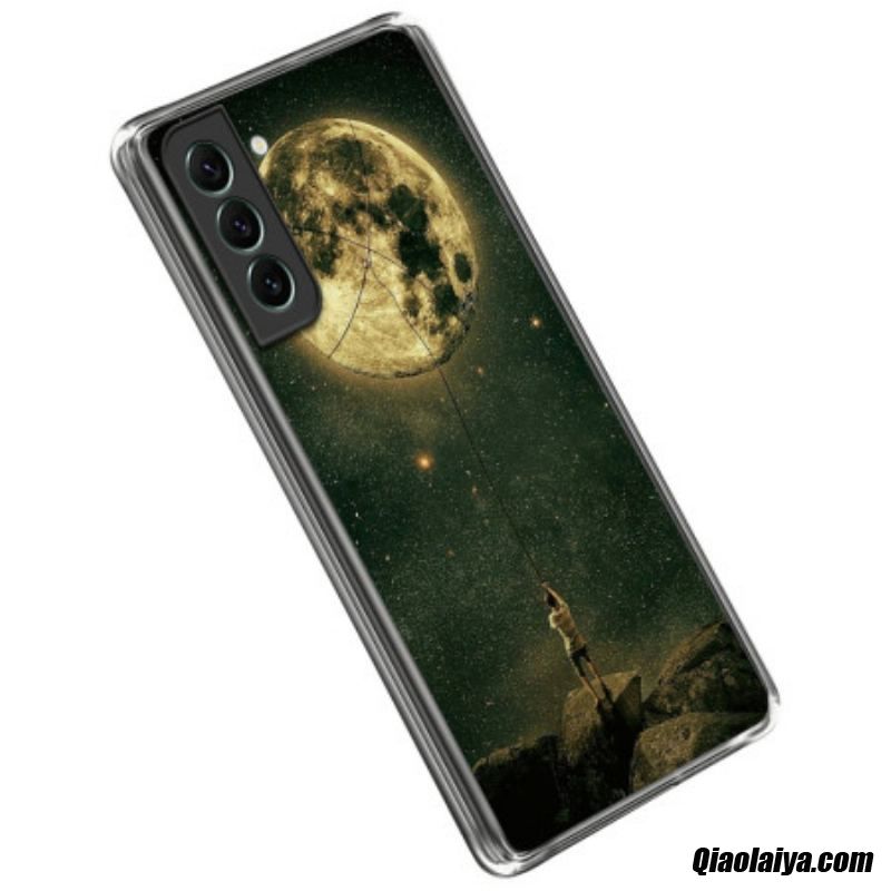 Coque Samsung Galaxy S23 5g Flexible L'homme À La Lune