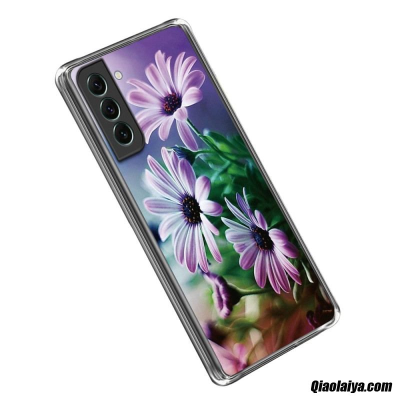 Coque Samsung Galaxy S23 Plus 5g Silicone Florale