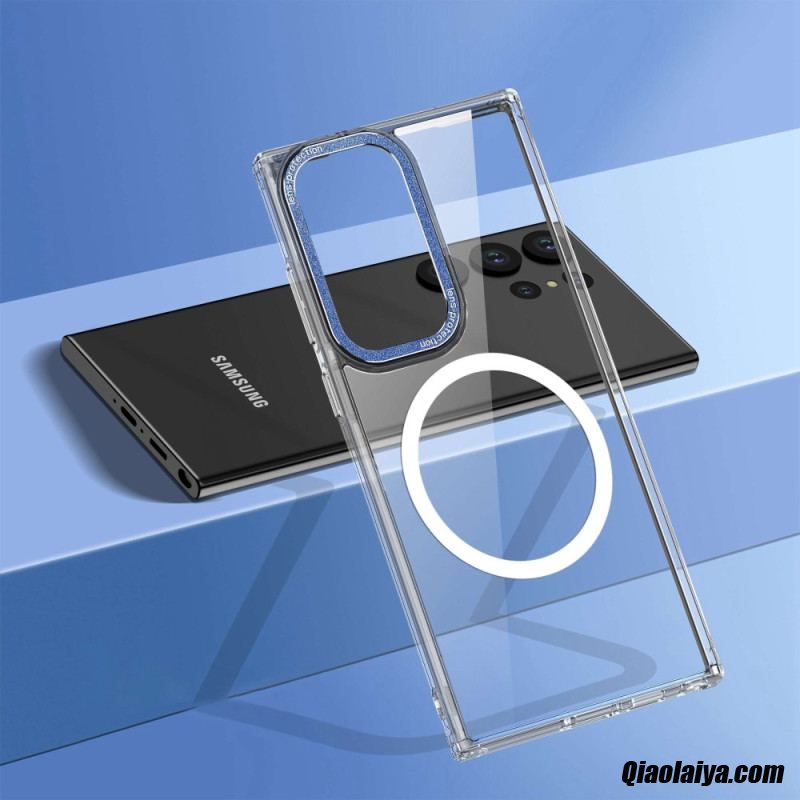 Coque Samsung Galaxy S23 Ultra 5g Transparente Compatible Magsafe