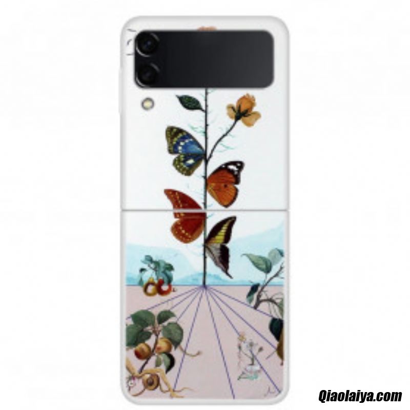 Coque Samsung Galaxy Z Flip 3 5g Papillons De La Nature