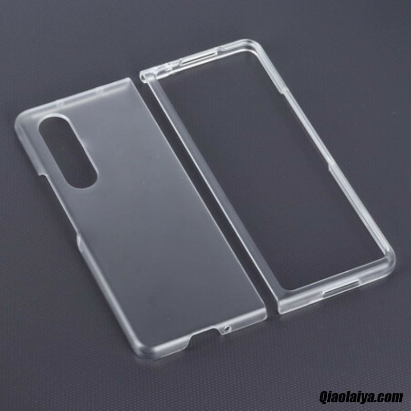 Coque Samsung Galaxy Z Fold 3 5g Plastique Transparent Mat