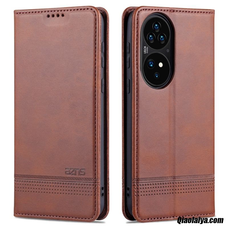 Flip Cover Huawei P50 Pro Style Cuir Azns