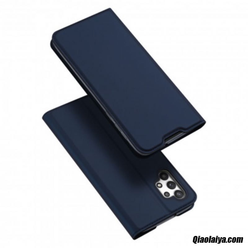 Flip Cover Samsung Galaxy A32 4g Skin Pro Series Dux Ducis