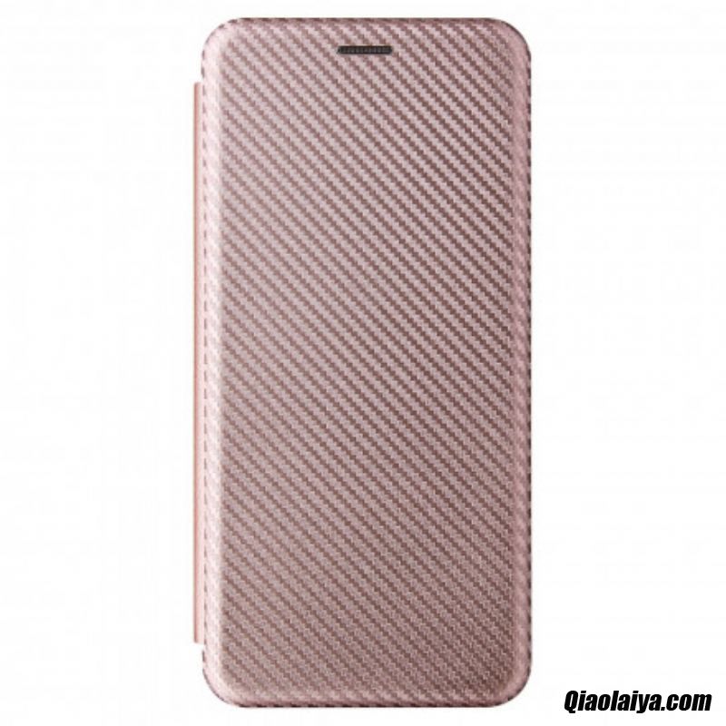 Flip Cover Samsung Galaxy A72 4g / A42 5g Fibre Carbone