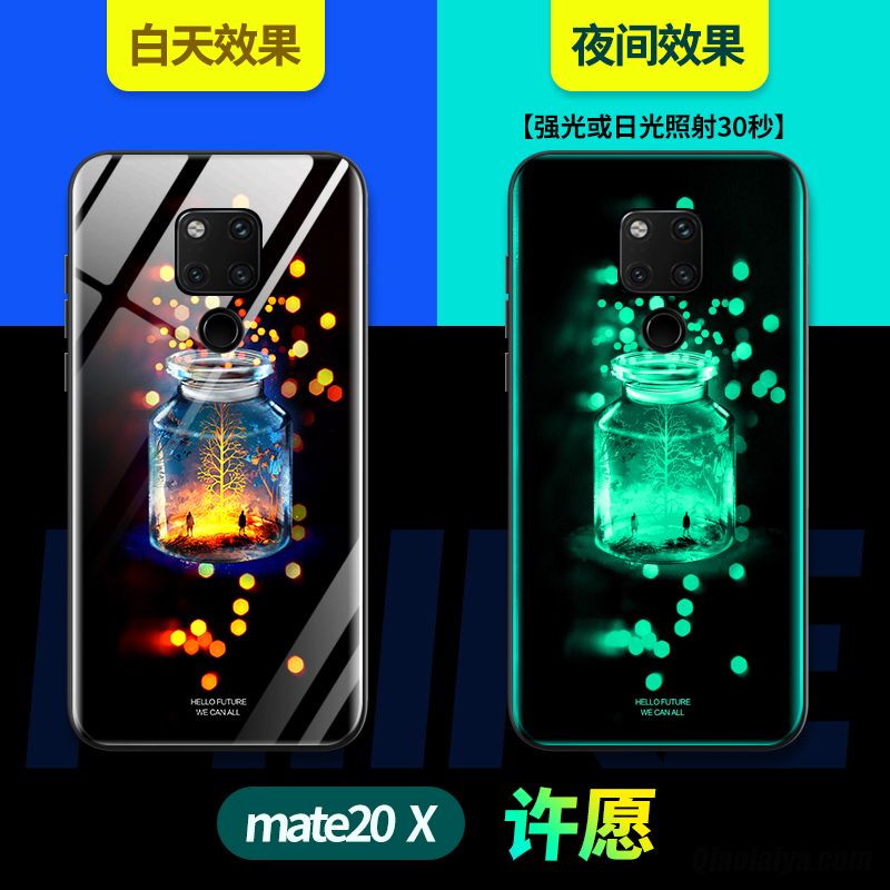Housse Pour Téléphone Huawei Silicone, Coque Pour Huawei Mate 20 X En Ligne, Coque Téléphone Bleu