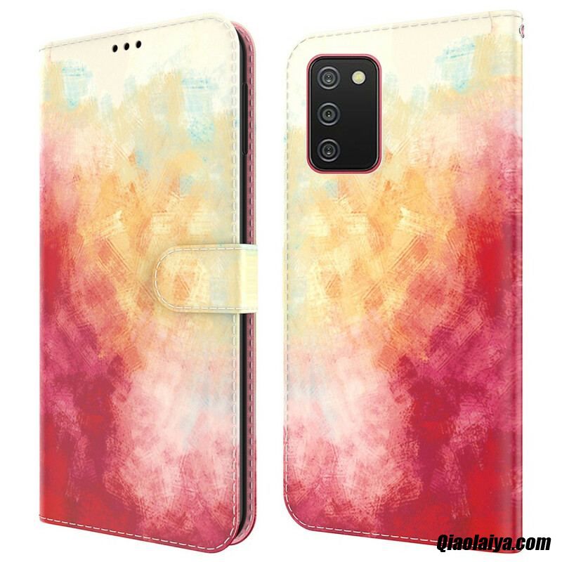 Housse Samsung Galaxy A02s Abstraction Coloré