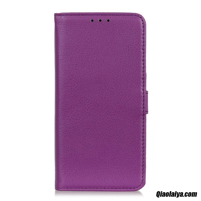 Housse Samsung Galaxy A02s Traditionnellement Litchi