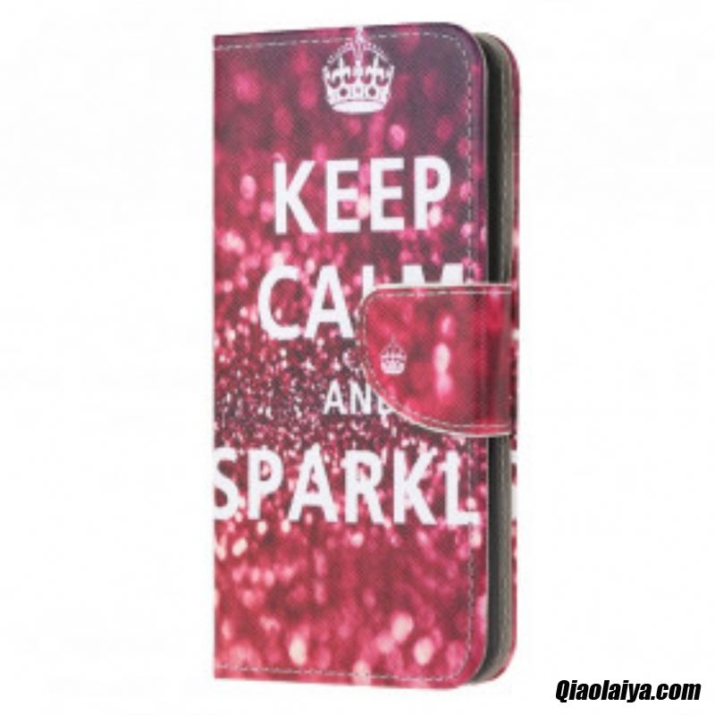 Housse Samsung Galaxy A22 4g Keep Calm And Sparkle