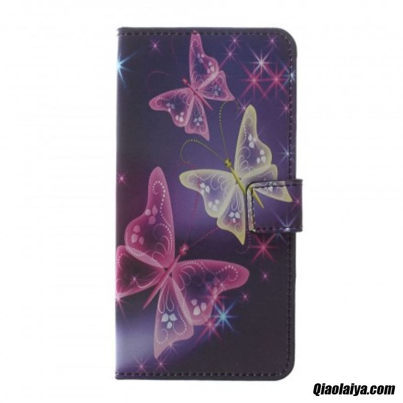 Housse Samsung Galaxy A30 / A20 Papillons Et Fleurs