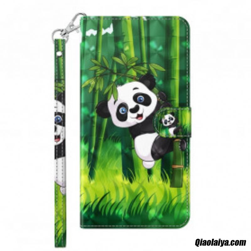 Housse Samsung Galaxy A32 5g Light Spot Panda Et Bambou