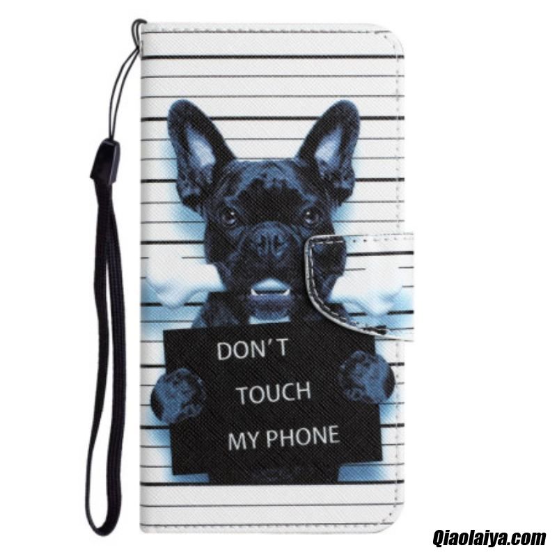 Housse Samsung Galaxy A34 5g Dog Don't Touch À Lanière