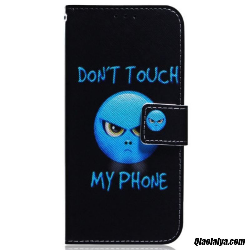 Housse Samsung Galaxy A34 5g Emoji Don't Touch My Phone