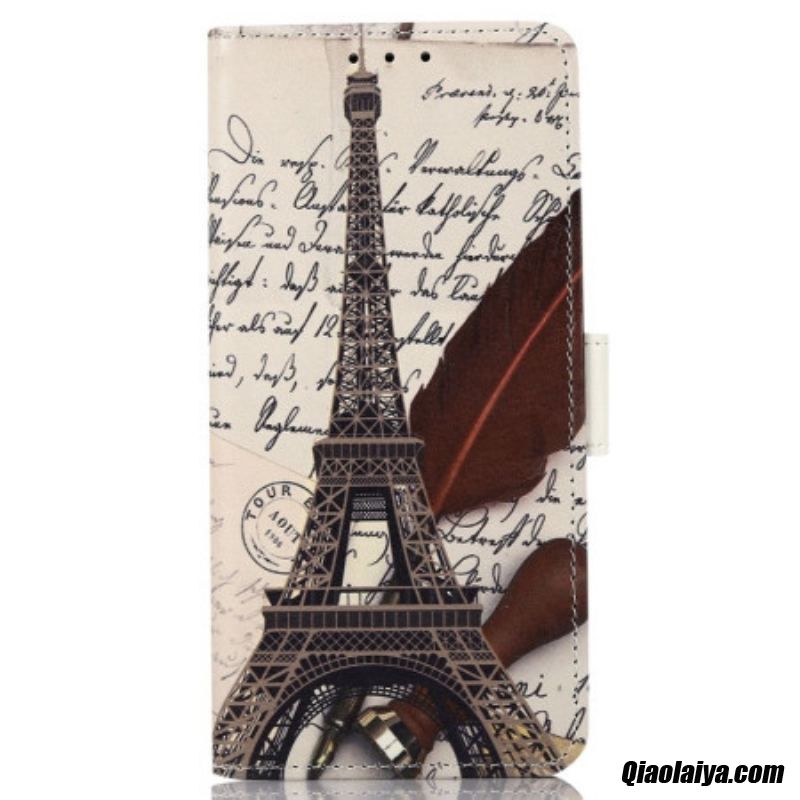 Housse Samsung Galaxy M13 Tour Eiffel Du Poète