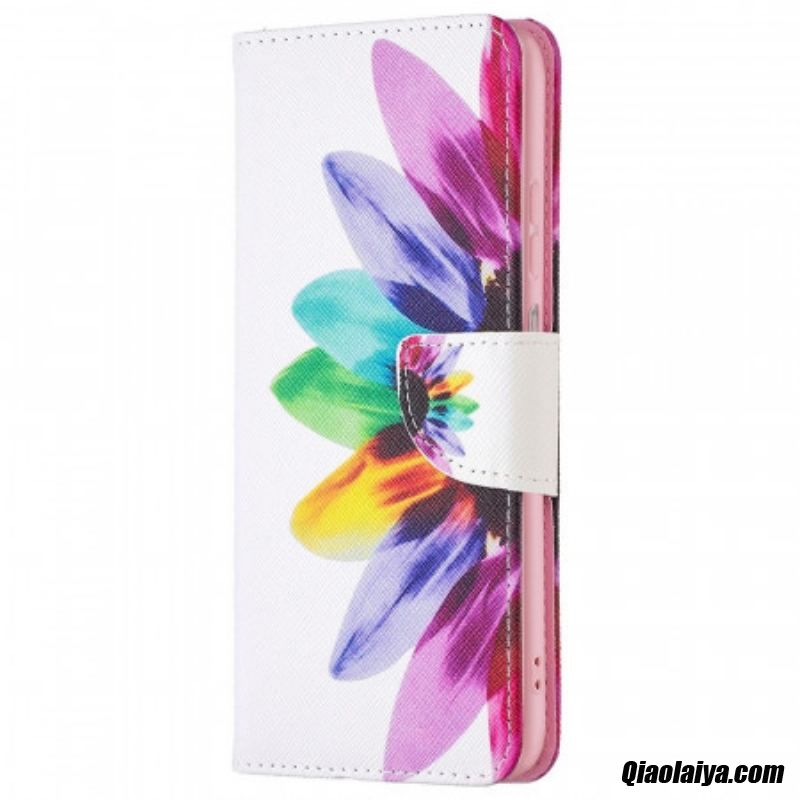 Housse Samsung Galaxy M23 5g Fleur Aquarelle