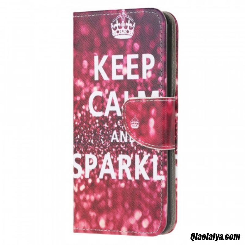Housse Samsung Galaxy M32 Keep Calm And Sparkle