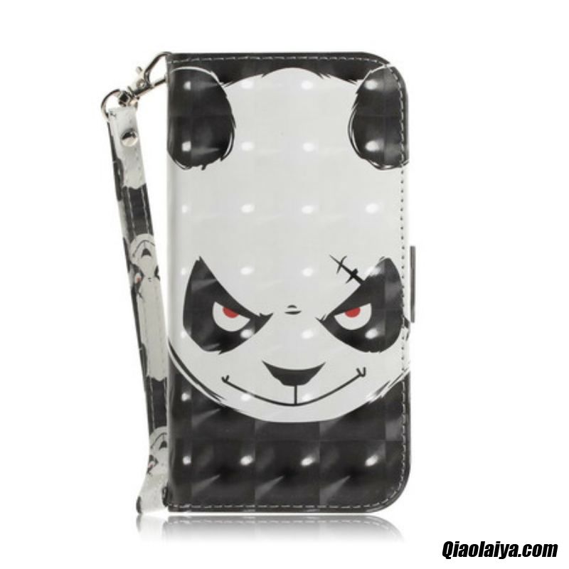 Housse Samsung Galaxy S20 Fe Angry Panda À Lanière
