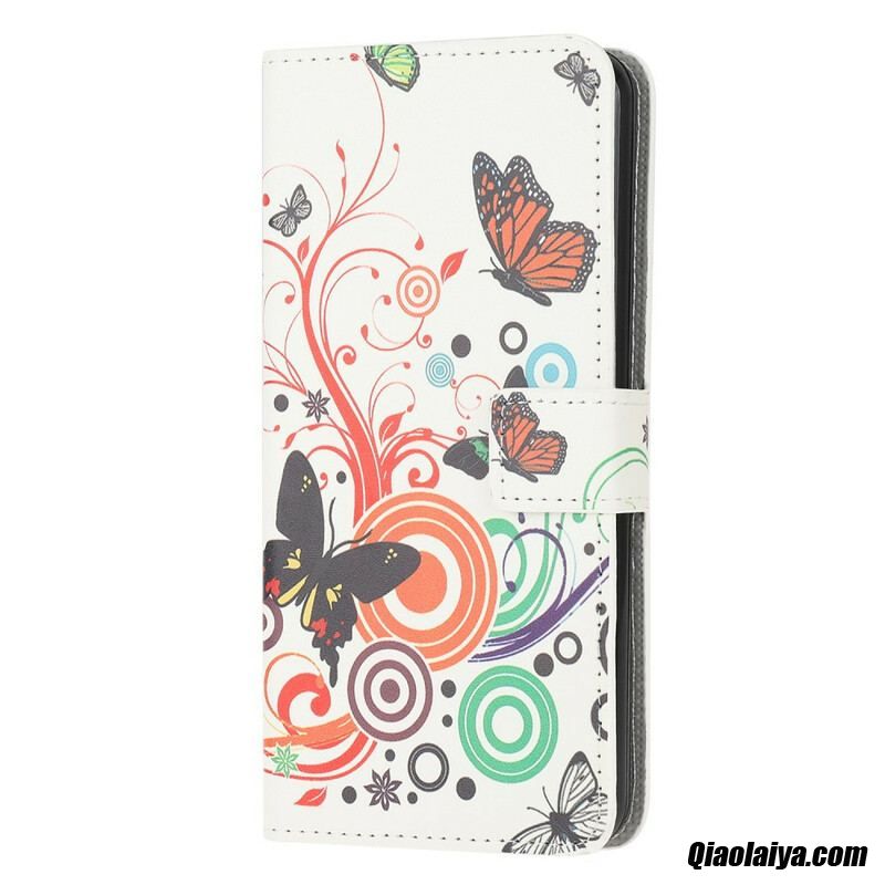 Housse Samsung Galaxy S20 Fe Papillons Et Fleurs