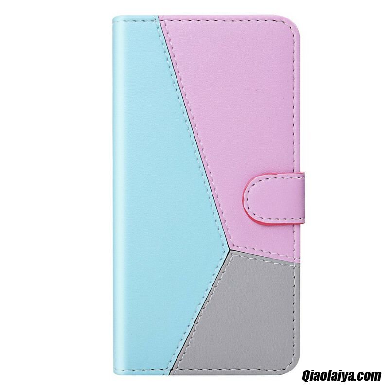 Housse Samsung Galaxy S20 Fe Style Cuir Tricolore
