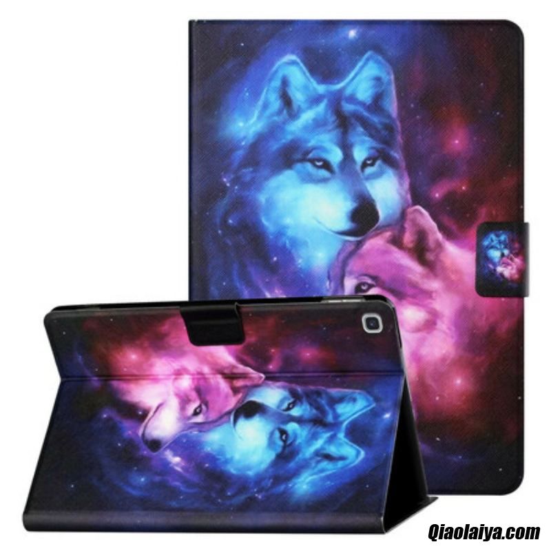 Housse Samsung Galaxy Tab A7 Lite Couple De Loups