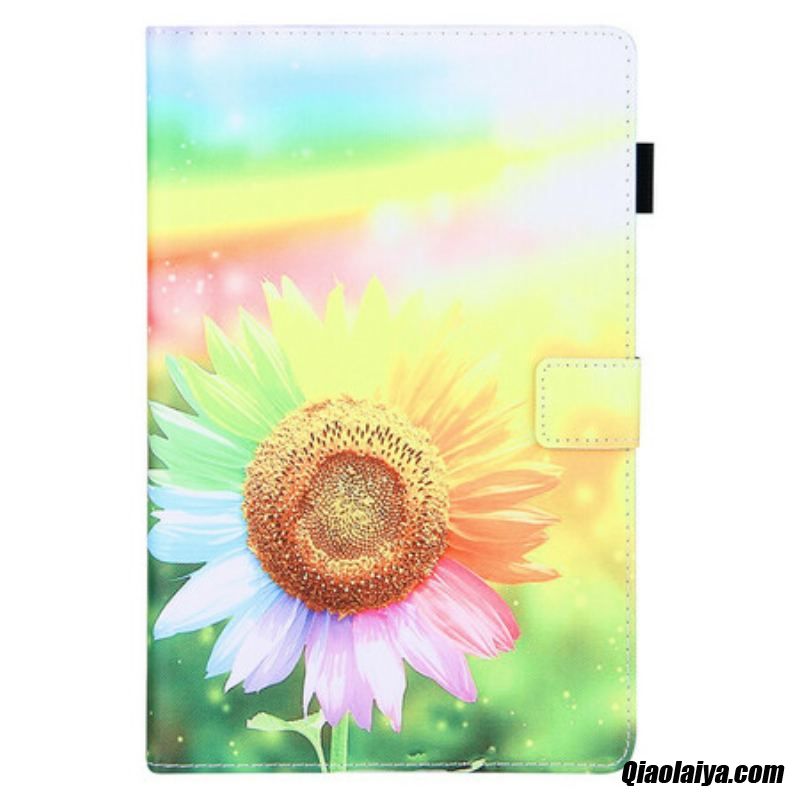 Housse Samsung Galaxy Tab A7 Lite Fleurs Au Soleil