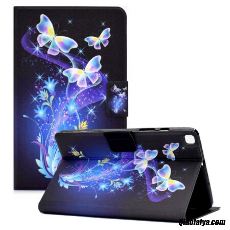 Housse Samsung Galaxy Tab A7 Lite Papillons En Vol