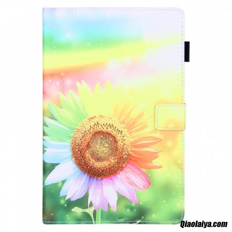 Housse Samsung Galaxy Tab A8 (2021) Fleurs Au Soleil