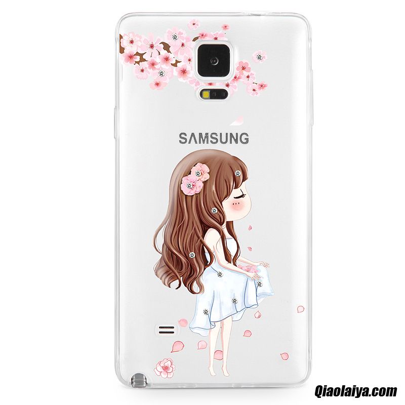 Samsung Galaxy Note 4 Noir Mat, Coque Pour Samsung Galaxy Note 4, Housse Coque Teos Neige