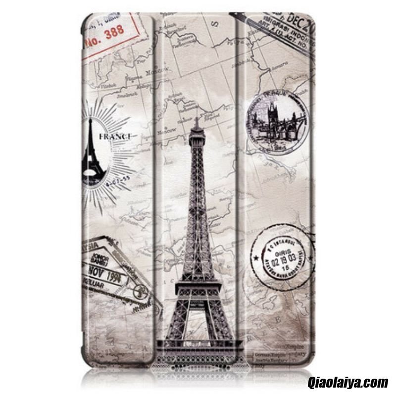 Smart Case Samsung Galaxy Tab S7 Fe Renforcée Tour Eiffel