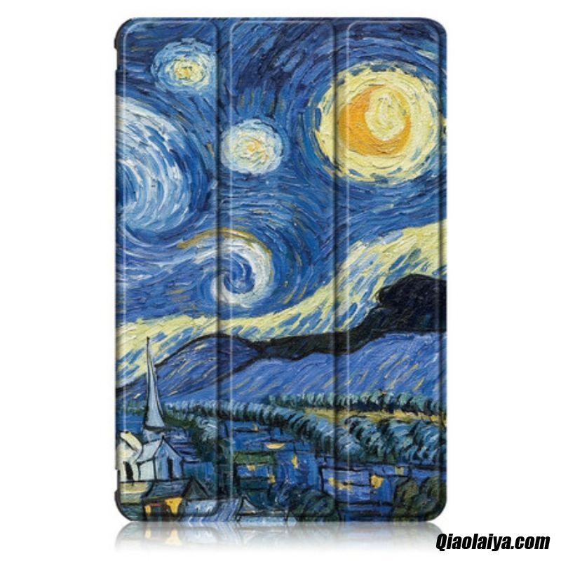 Smart Case Samsung Galaxy Tab S7 Fe Renforcée Van Gogh