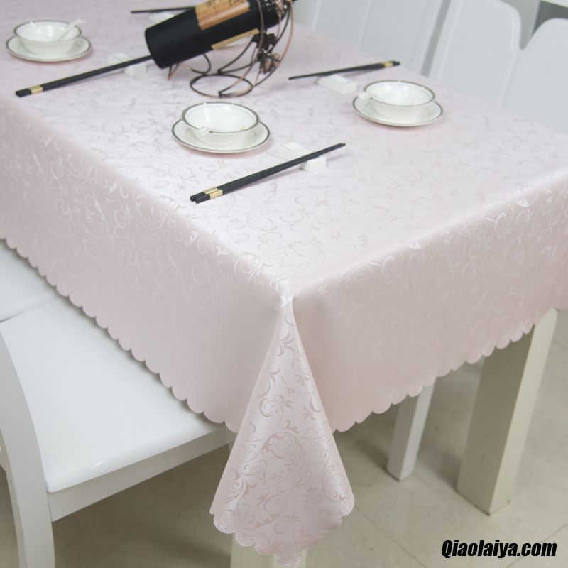 Textile De Maison Linge De Table De Thé Lavage Imperméable À L'eau Anti-chaud Nappe De Table Cyan