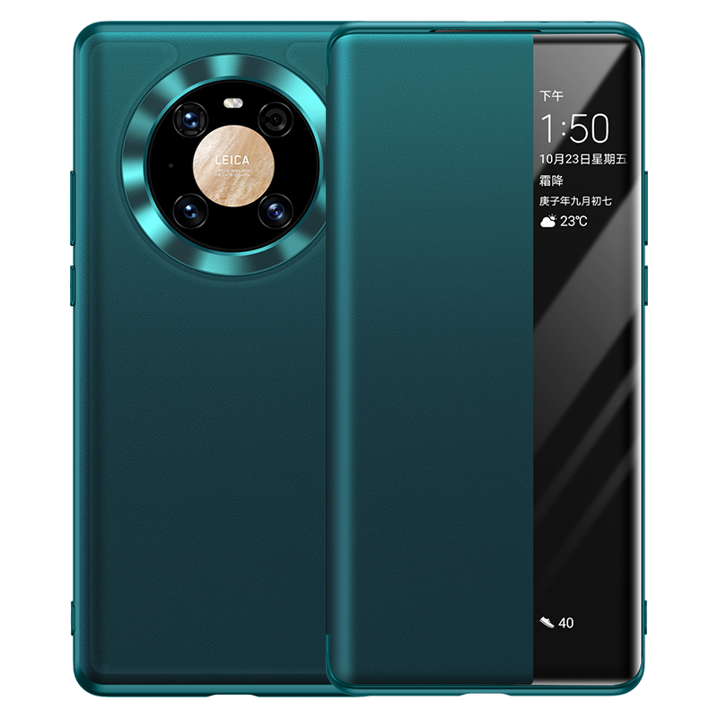 Étui Téléphone Portable Huawei Mate 40 Noir, Coque Pour Huawei Mate 40, Etui Coque Téléphone Jaune